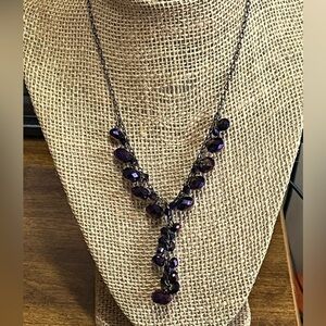 Purple Lariat Necklace